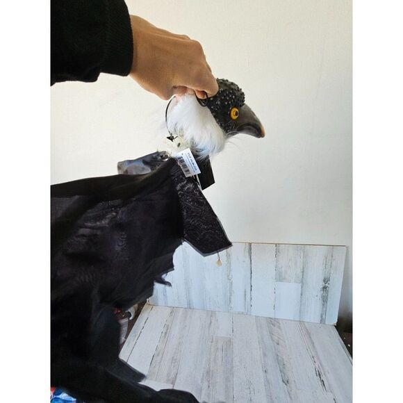 Animated crow bird Halloween prop hanging unique - Picture 6 of 9